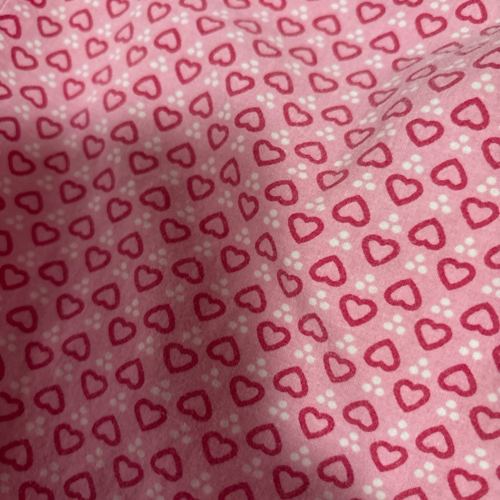 Pink Heart Patterned pajama pants